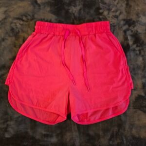 Buffbunny Collection Hot Pink Athletic Dolphin Shorts Women Small Smocked Waist